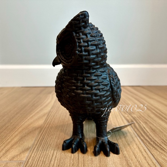 9" Black Owl Plastic Halloween Decor - Hyde & EEK! - Picture 9 of 10